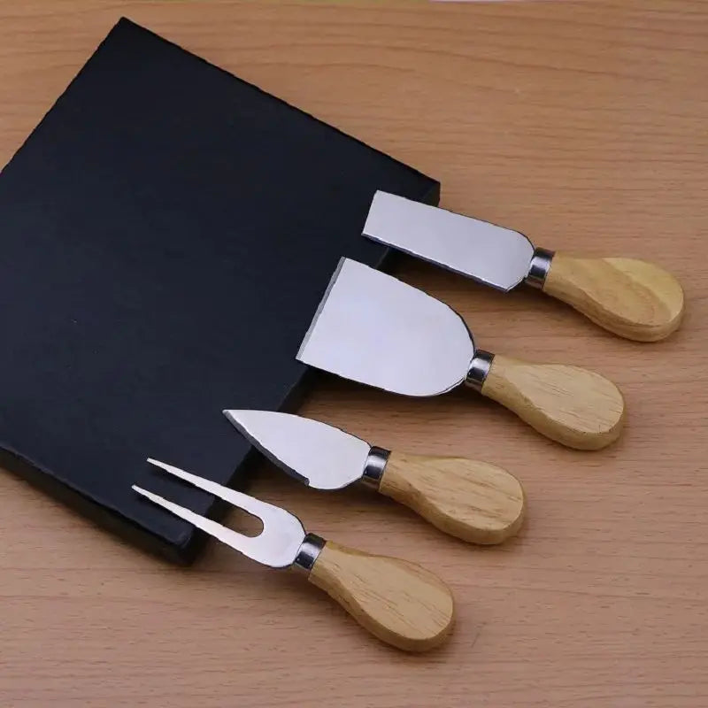 Kitchen Manual Cheese Knife Set Multi-functional Cheese Cutter Fork In Box