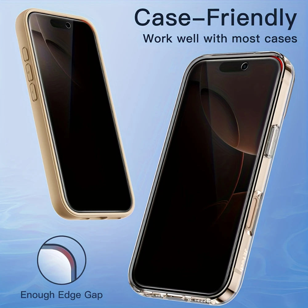 NNBILI 4Pcs Complete Coverage Tempered Glass Screen Protectors Designed For Various For iPhone 17 16 15 14 13 12 11Pro MAX Phone