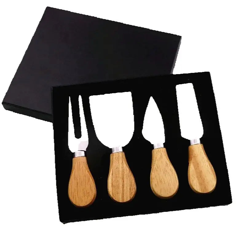Kitchen Manual Cheese Knife Set Multi-functional Cheese Cutter Fork In Box