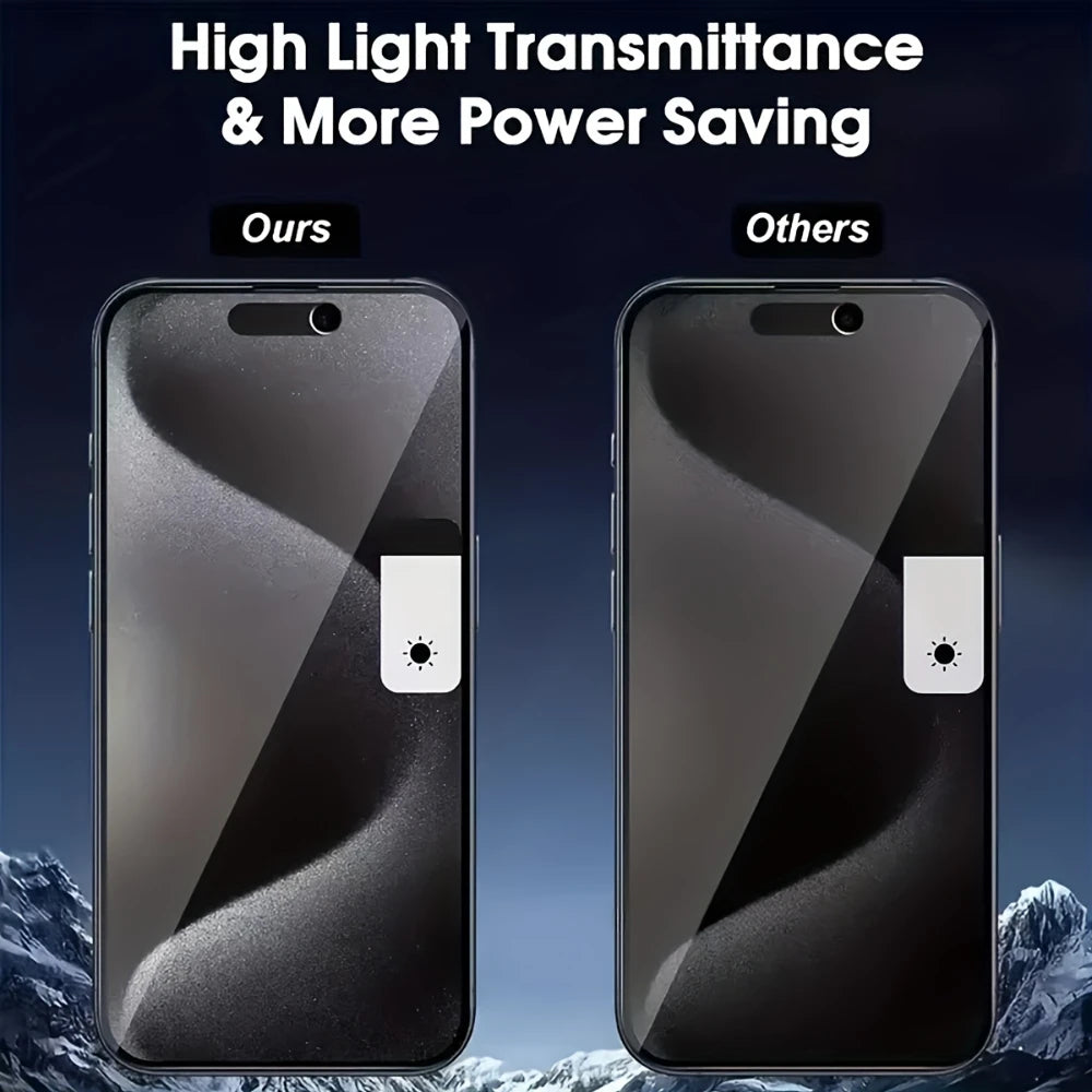 NNBILI 4Pcs Complete Coverage Tempered Glass Screen Protectors Designed For Various For iPhone 17 16 15 14 13 12 11Pro MAX Phone